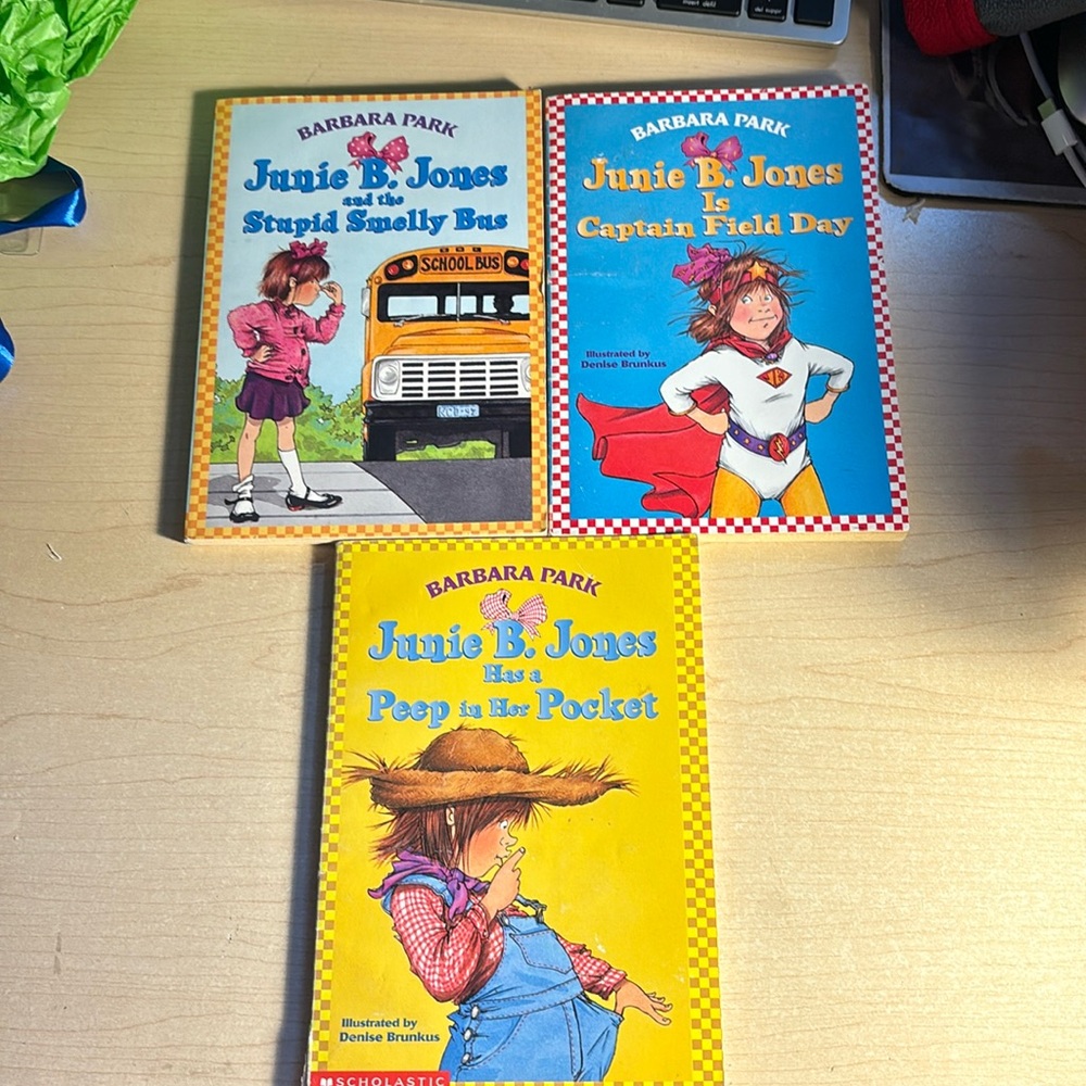 Lot of 3 Junie B Jones softcover books